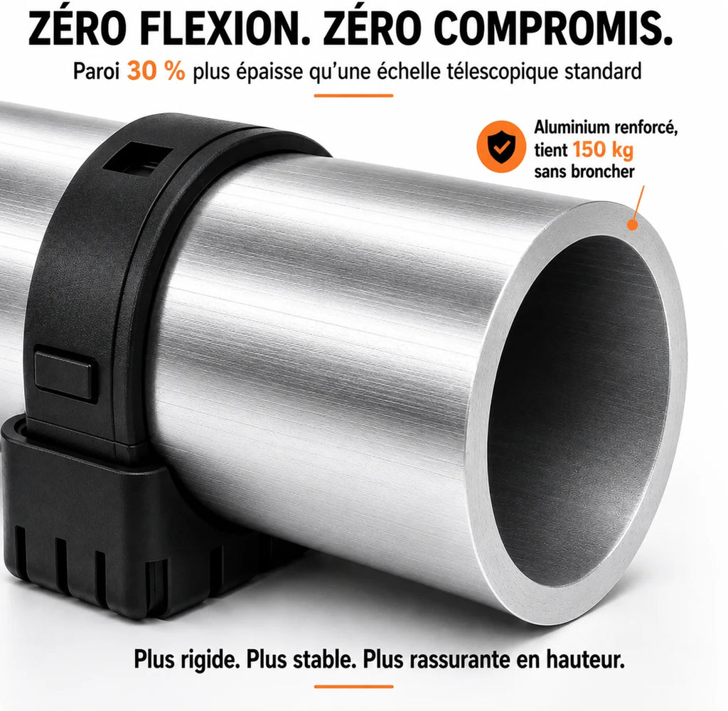 Échelle Télescopique Pro 320 HR Aluminium Haute Résistance | Altibat