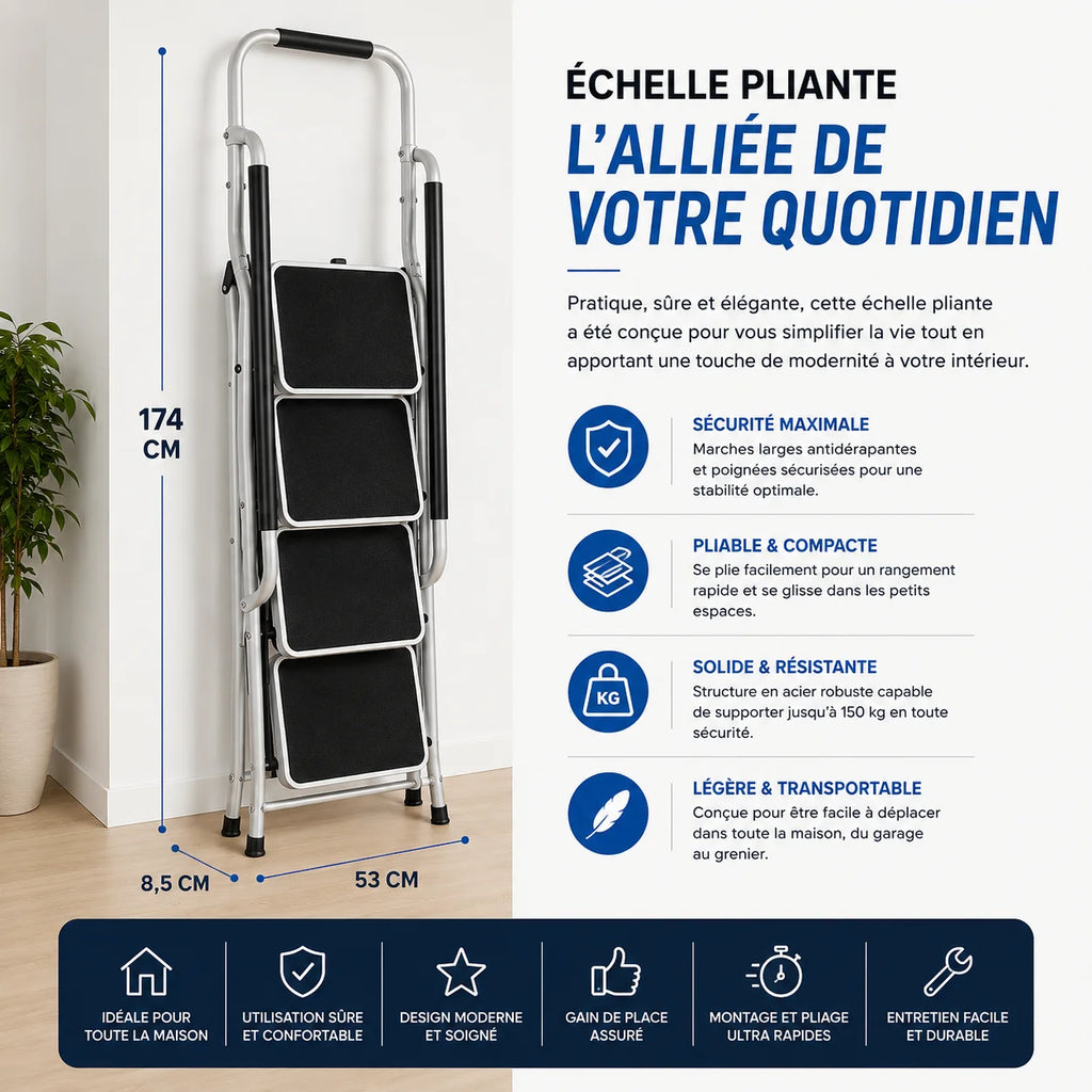 Escabeau Professionnel 4 Marches Pro 4 | Altibat